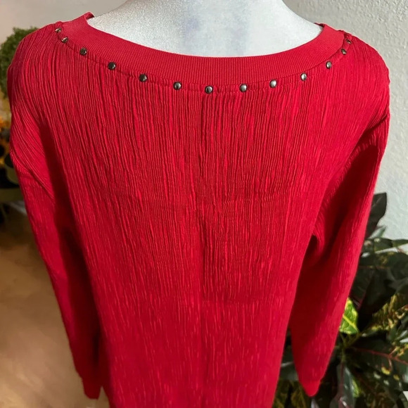 Per Se by Carlisle studded red midi dress size 12 - Picture 9 of 13